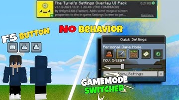 F5 Button For MCPE 1.21+ Gamemode Switcher for MCPe 1.21+ 😎🔥