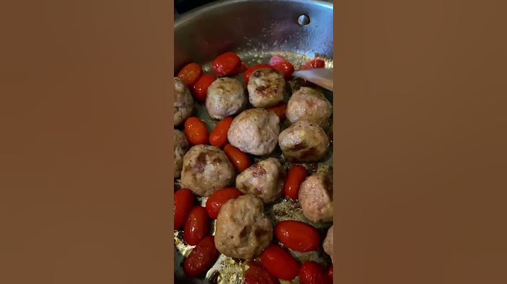 Fresh Cherry Tomato Pasta with Turkey Meatballs
