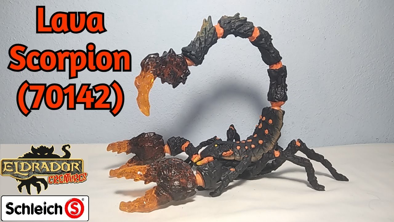 Schleich Eldrador - Scorpion de lave, Figurine Noir/Orange, 70142