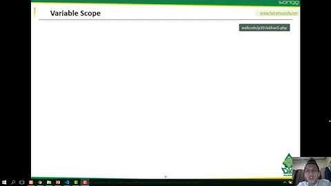 Variable Scope PHP [Seri Kuliah MK Pemrograman Web UIN Walisongo Semarang]