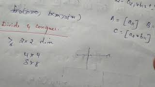 DAA (39): Strassen's Matrix Multiplication- part 1