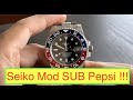 Check out #Seiko #PEPSI watch looking great! Excellent execution of the submariner FOR SALE