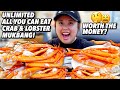 UNLIMITED GIANT CRAB LEGS SEAFOOD BOIL MUKBANG 먹방 EATING SHOW! (ALL YOU CAN EAT)