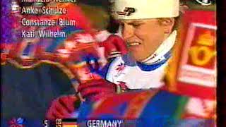 Лыжные гонки. Чемпионат мира 1997. Тронхейм. Эстафета 4х5. Женщины