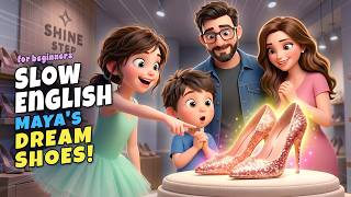 Maya Finds Her Dream Shoes But Easy English Listening Story for Beginners A1 - A2