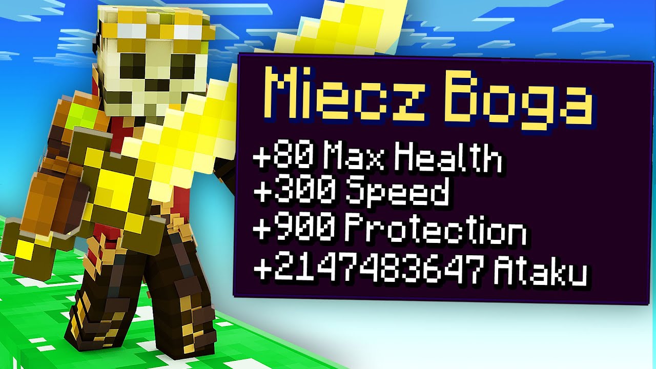 Zdobył NAJLEPSZY MIECZ w WYŚCIGU LUCKY BLOCK w MINECRAFT (Lucky Block Race)