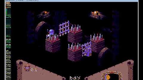 Knight Lore Remake - MSX 2 Microsoft - emulador paraMSX 0.50 beta