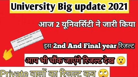 University result update/Ccsu ba second year result 2021/kuk result update/vbspu result 2021/#ccsu