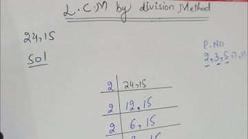 lcm by division method class 5 #Amina Awan#lcm #divisionmethod