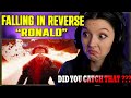 My jaw is on the floor  falling in reverse  ronald  first time reaction