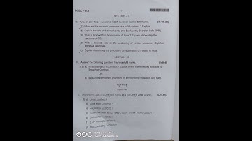 BNU B. Com Business Regulatory  Framework Fourth semester year 2023 NEP