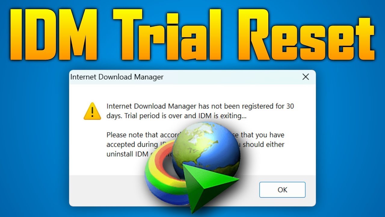IDM Trial Reset | How to Reset IDM Trial Period 2025 - YouTube