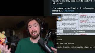 Asmongold asks why Destiny is still banned