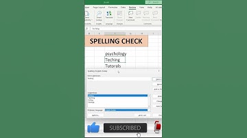 Spell Check In Ms Excel | #shorts #msexceltipsandtricks #learnexcelintelugu #exceltutorials