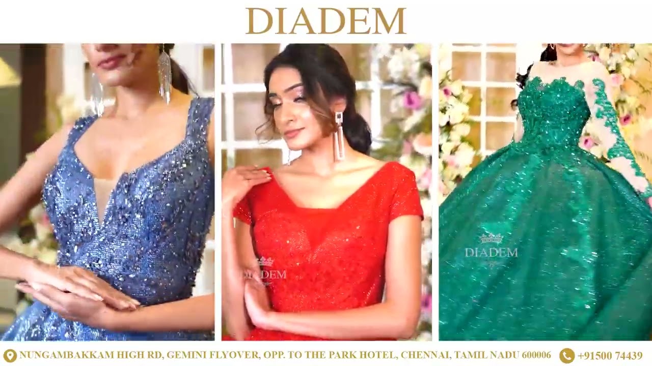 Exclusively Custom designed for Wedding and Party wear from Diadem - YouTube