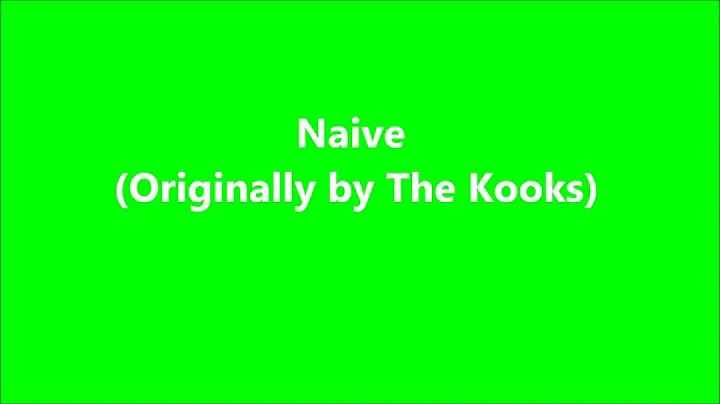 Naive (The Kooks cover) - Thomas Pearce & Mitchell...