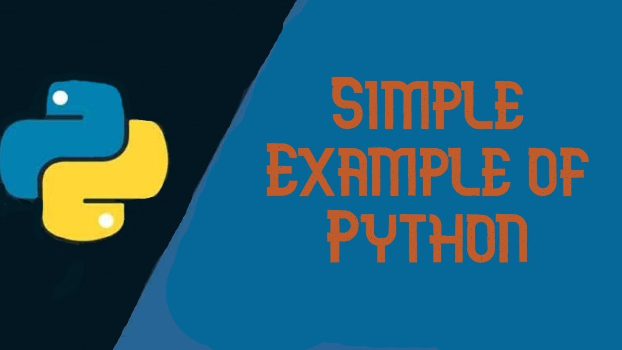 2 Simple Example of Python - YouTube