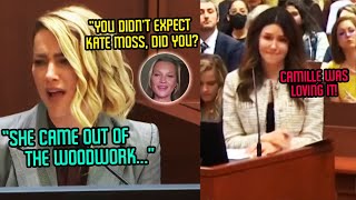 Amber Heards RESPONSE to Kate Moss Exposing her - Camille Cross Examination
