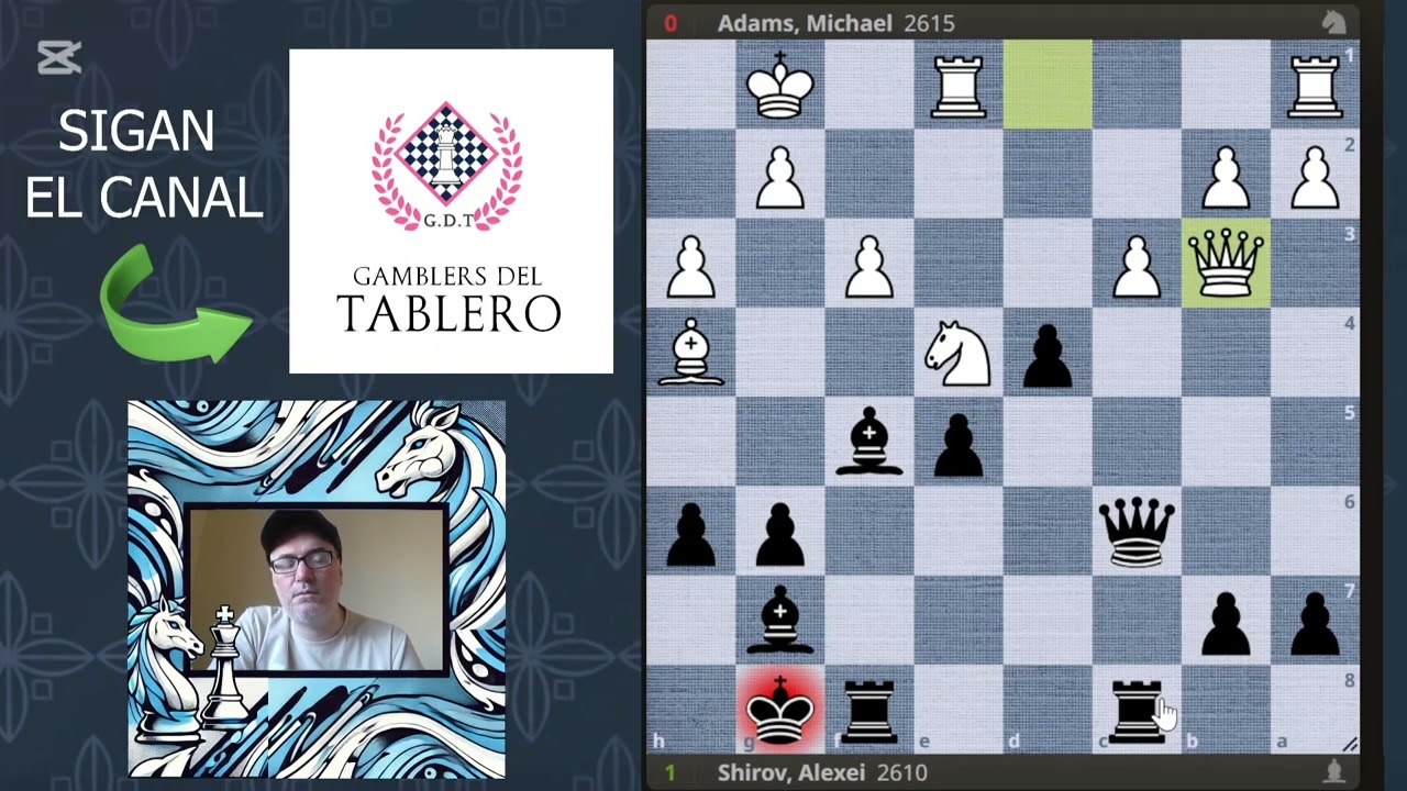 Día 20 Desafío de leer una partida de ajedrez conentada por día 