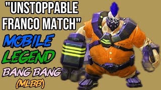 FRANCO FULL GAME PLAY !💥 One Shot Kills and Epic Map Control! MLBB.