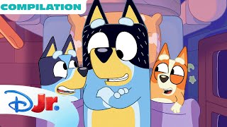 BLUEY MINISODE COMPILATION | Three Pigs, Muffin Unboxing & MORE! | @disneyjr