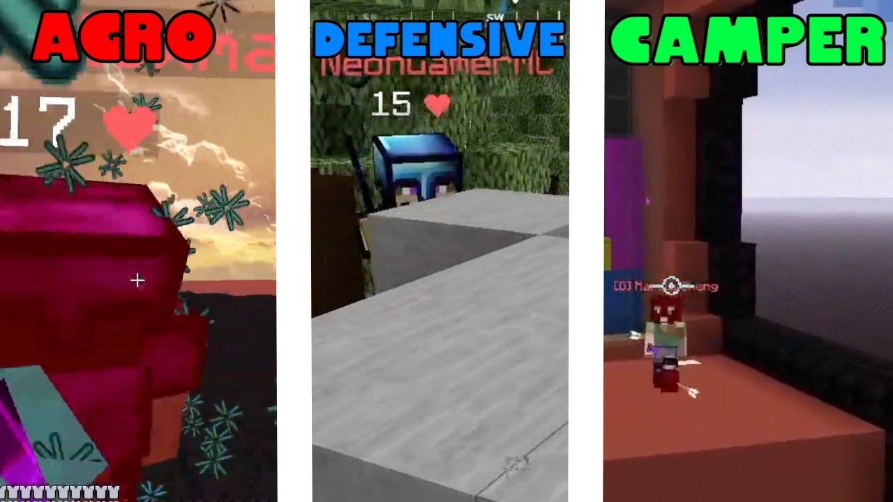 Three Types of Jartex Skywars Playstyles & how to counter each (Tips