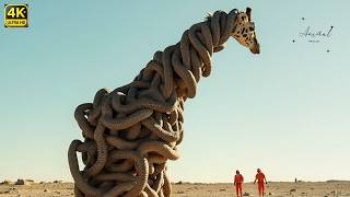 Unbelievable: Giraffe Overrun by Parasitic Serpents – Rescue Team’s Action Brings Tears!