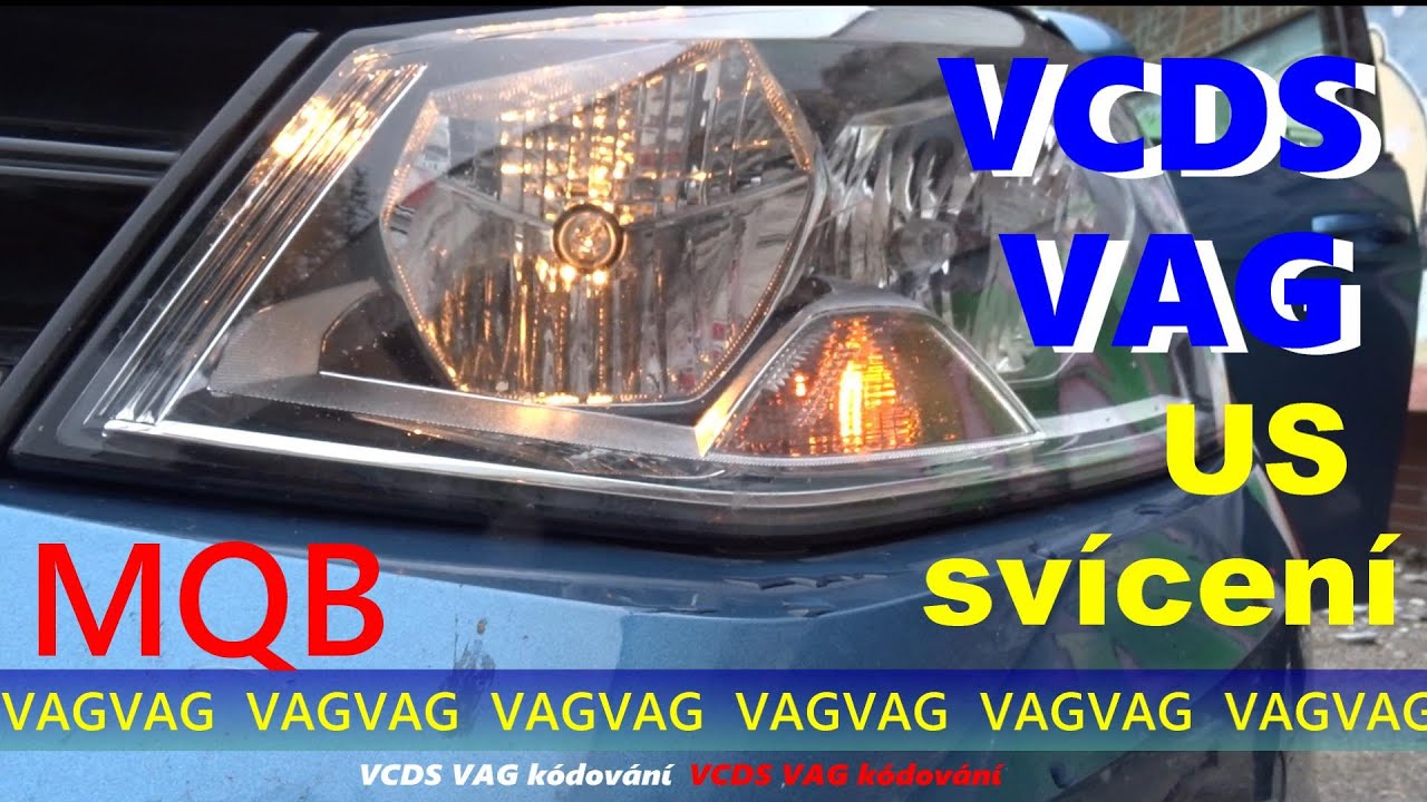 VCDS VAG kódování US svícení VW Golf 7, Škoda Octavia 3 atd. /MQB/