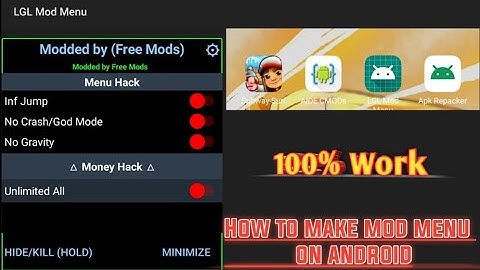 Tutorial | How To Make Mod Menu on Android | LGL Mod Menu