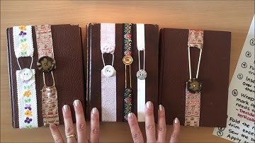 DIY Junk Journal Closures/Ribbon Bookmarks (EASY tutorial)