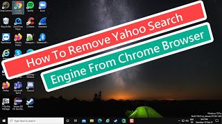 how to remove yahoo search engine from chrome browser