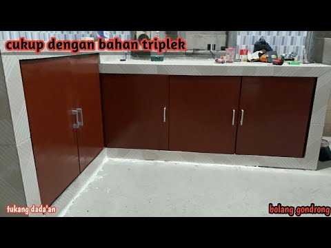 cara membuat pintu meja  dapur  bahan triplek YouTube