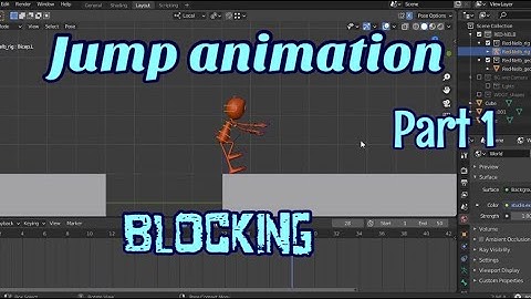 Animations a jump (part 1) blocking