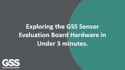 Gas sensing Solutions SEB Hardware Video