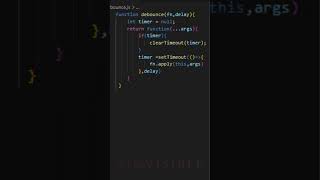Debounce #coding #interview #programming #tech #javascript  #simple #webdevelopment #debounce #code