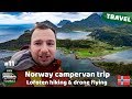 Lofoten islands hiking and drone flying. Norway trip in self made campervan #11