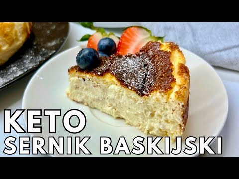 KETO SERNIK BASKIJSKI | Idealnie kremowy sernik bez cukru
