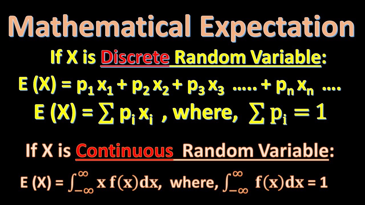 Matlab Expectation Mathematical Expectation-1I Expectation of Random Variables I ...