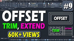Offset command || trim command || extend command || AutoCAD 2018 Tutorial for Beginners || - Durasi: 6.53. 
