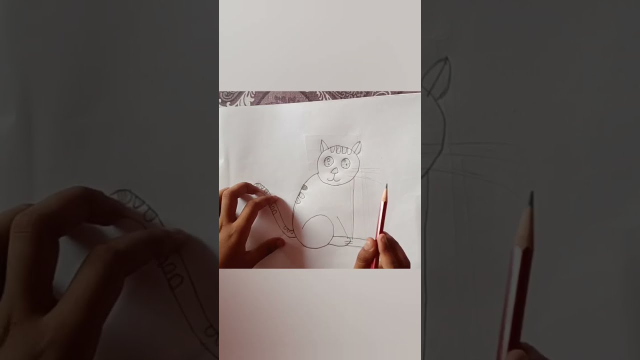 HOW To Draw A Cat Use Of 6 Drawing Youtube Art Painting