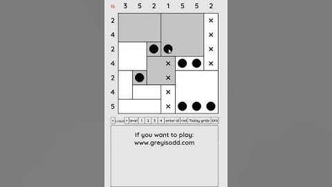 Grey is Odd - Today grids. Solution level 4 7X7 dated 04-11-2024