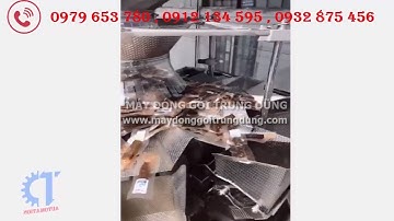 Máy đóng gói cân định lượng 10 đầu cân túi zipper có sẵn