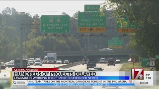 Hundreds of NCDOT projects delayed due to funding issues