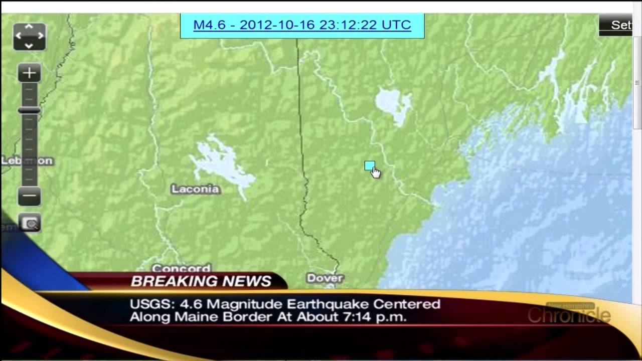 NH Earthquake Breaking News WMUR YouTube