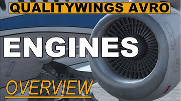 QualityWings BAE AVRO Engines System Explained Using Microsoft Flight Simulator