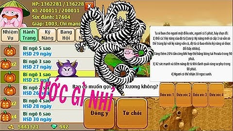 Gọi rồng xương ước trong sk Halloween Ngọc rồng