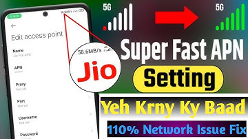 Jio New APN Settings 2025✅ | Jio Fix Network Problem 🛜 | Jio 4G/5G New APN SETTING 2025