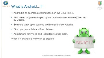 Overview of Android App Development – Module 1