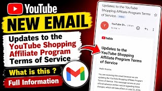 Updates to the YouTube Shopping Affiliate Program Terms of Service | Youtube Shopping New Terms 2026