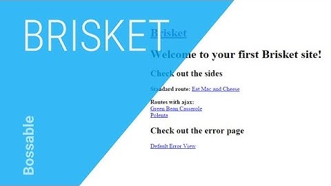 Bossable.com: First look at Brisket, Bloomberg